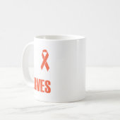 私の神経に入る多発性硬化症認識度2 コーヒーマグカップ (正面左)