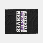 私の神経に入る認識度介護者の贈り物 フリースブランケット (正面(横))