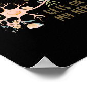 私の神経に多発性硬化症認識度フローラW ポスター (角)