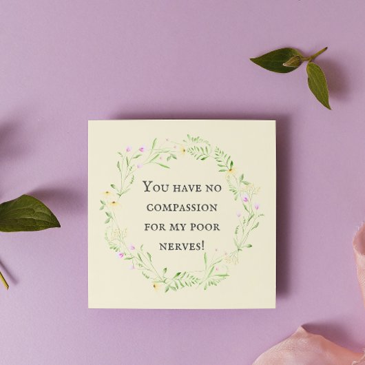 私の神経を哀れんでくれない！カード