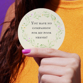 私の神経を哀れんでくれない！フローラ ラウンドシール