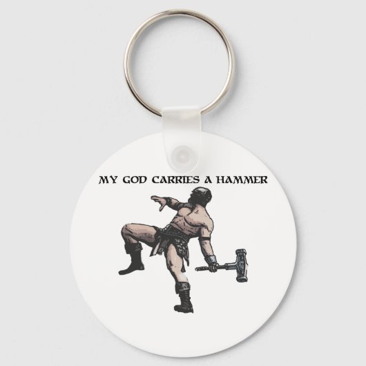 私の神運はハンマー キーホルダー (正面)