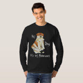 私の秋田は私の宿題を食べました Tシャツ (正面フル)