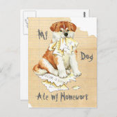 私の秋田食べの宿題 ポストカード (正面/裏面)