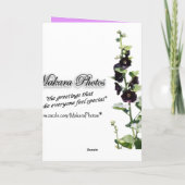 私の秘密のために大事な行事を姉妹カスタマイズ カード (裏面)