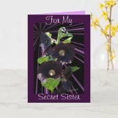 私の秘密のために大事な行事を姉妹カスタマイズ カード (黄色い花)