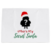 私の秘密のサンタは誰だ ラージペーパーバッグ (正面)