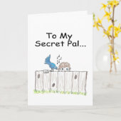 私の秘密の友達の挨拶状に カード (黄色い花)