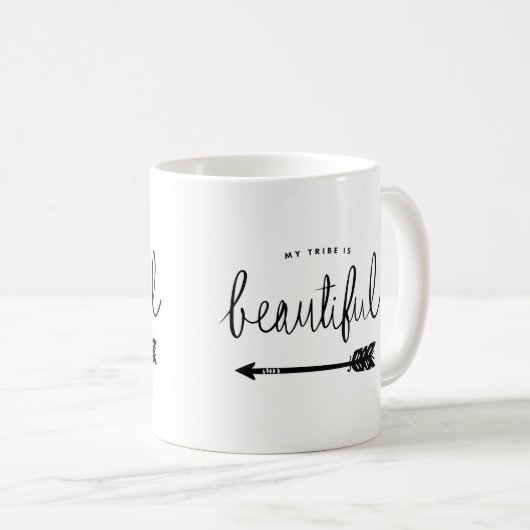 私の種族は美しくスタイリッシュな手教養があります コーヒーマグカップ (正面右)