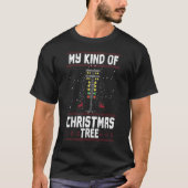 私の種類のクリスマスツリードラッグレースおもしろいクリスマスR Tシャツ (正面)