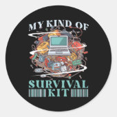 私の種類のサバイバルキットネットワーク引用文ネットワーク ラウンドシール (正面)