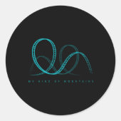 私の種類の山のジェットコースターアミューズパーク ラウンドシール (正面)