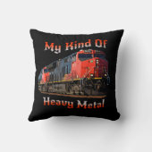 私の種類の重金属ディーゼル機関車 クッション (裏面)