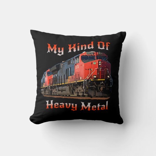 私の種類の重金属ディーゼル機関車 クッション (正面)