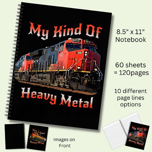 私の種類の重金属ディーゼル機関車 ノートブック