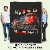 私の種類の重金属ディーゼル機関車 フリースブランケット