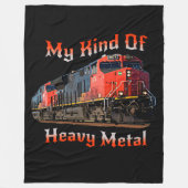 私の種類の重金属ディーゼル機関車 フリースブランケット (正面)