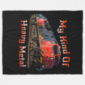 私の種類の重金属ディーゼル機関車 フリースブランケット (正面(横))