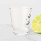 私の稼ぎ手の手書きの斜書になる  ショットグラス (左)