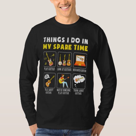 私の空き時間で行うギターの音楽1 Tシャツ (正面)