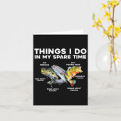 私の空き時間の中で行うことおもしろい魚釣り1 カード (黄色い花)