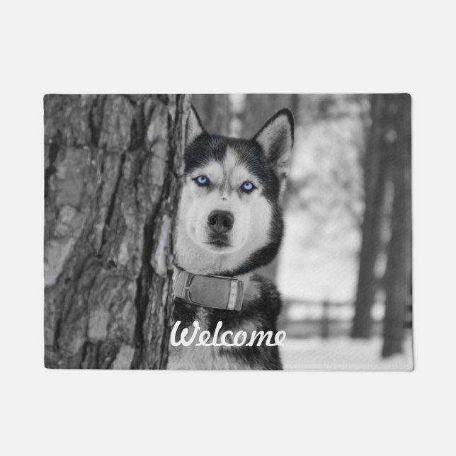 私の空色の目 ドアマット (正面)