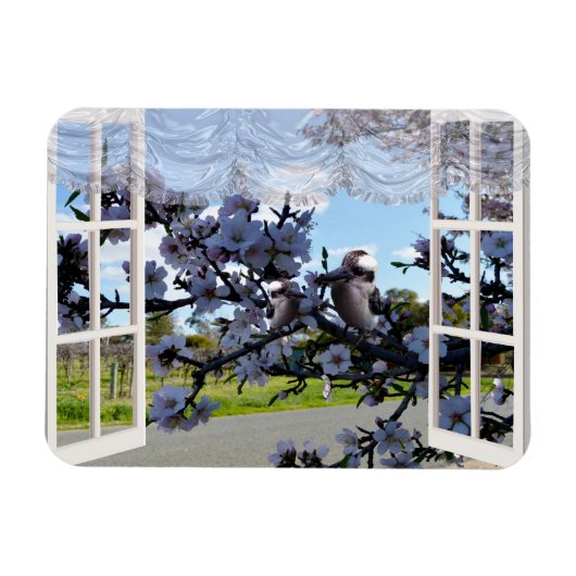 私の窓の中のコカブラス マグネット (横)