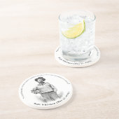 "私の窓の朝顔…" ウォルト・ホイットマンの引用文 コースター (側面)