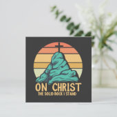 私の立つ無地の岩キリスト アドバイスカード (スタンド正面)