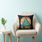 私の立つ無地の岩キリスト クッション (椅子)