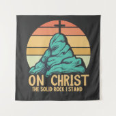 私の立つ無地の岩キリスト タペストリー (正面)