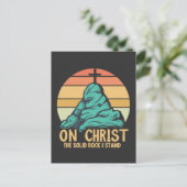 私の立つ無地の岩キリスト ポストカード (スタンド正面)