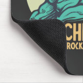 私の立つ無地の岩キリスト マウスパッド (コーナー)