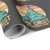 私の立つ無地の岩キリスト ラッピングペーパー (ロールコーナー)