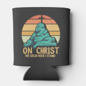 私の立つ無地の岩キリスト 缶クーラー (裏面)