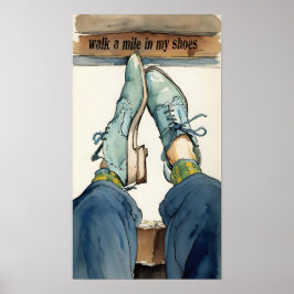 私の立場から一歩でも歩け。 ポスター