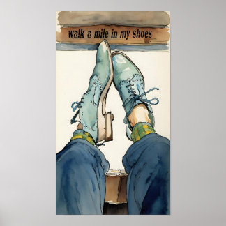 私の立場から一歩でも歩け。 ポスター