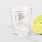 私の競走馬レッドにダービーを話す ショットグラス (裏面)