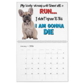 私の笑わされるブルドッグのフランスの考え カレンダー (1月 2026)