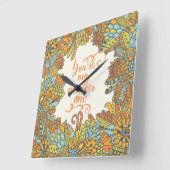 私の第1です スクエア壁時計 (傾斜)