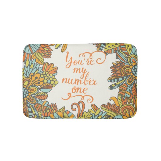 私の第1です バスマット (正面)