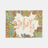 私の第1です フリースブランケット (正面(横))