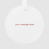 私の第1クリスマス-あなたの写真を加えて下さい オーナメント (裏面)