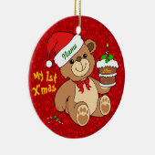 私の第1クリスマス セラミックオーナメント (右)