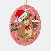 私の第1クリスマス セラミックオーナメント (右)