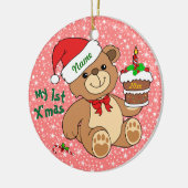 私の第1クリスマス セラミックオーナメント (左)