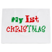 私の第1クリスマス ラージペーパーバッグ (正面)
