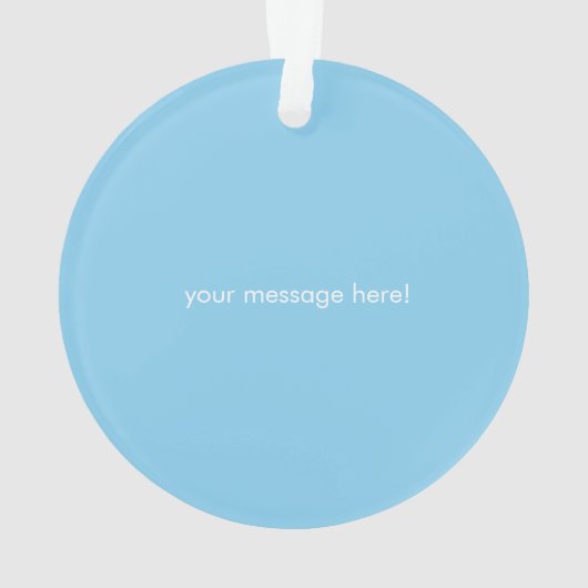 私の第1クリスマス-空色|はあなたの写真を加えます オーナメント (裏面)