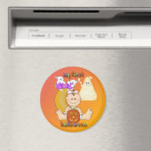 私の第1ハロウィン丸磁石 マグネット (インサイチュ (食洗機))