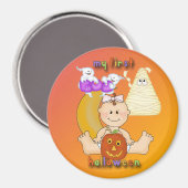 私の第1ハロウィン丸磁石 マグネット (正面/裏面)